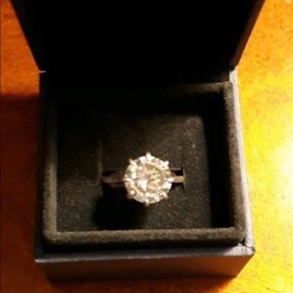 3.61 Off White Moissanite Ring